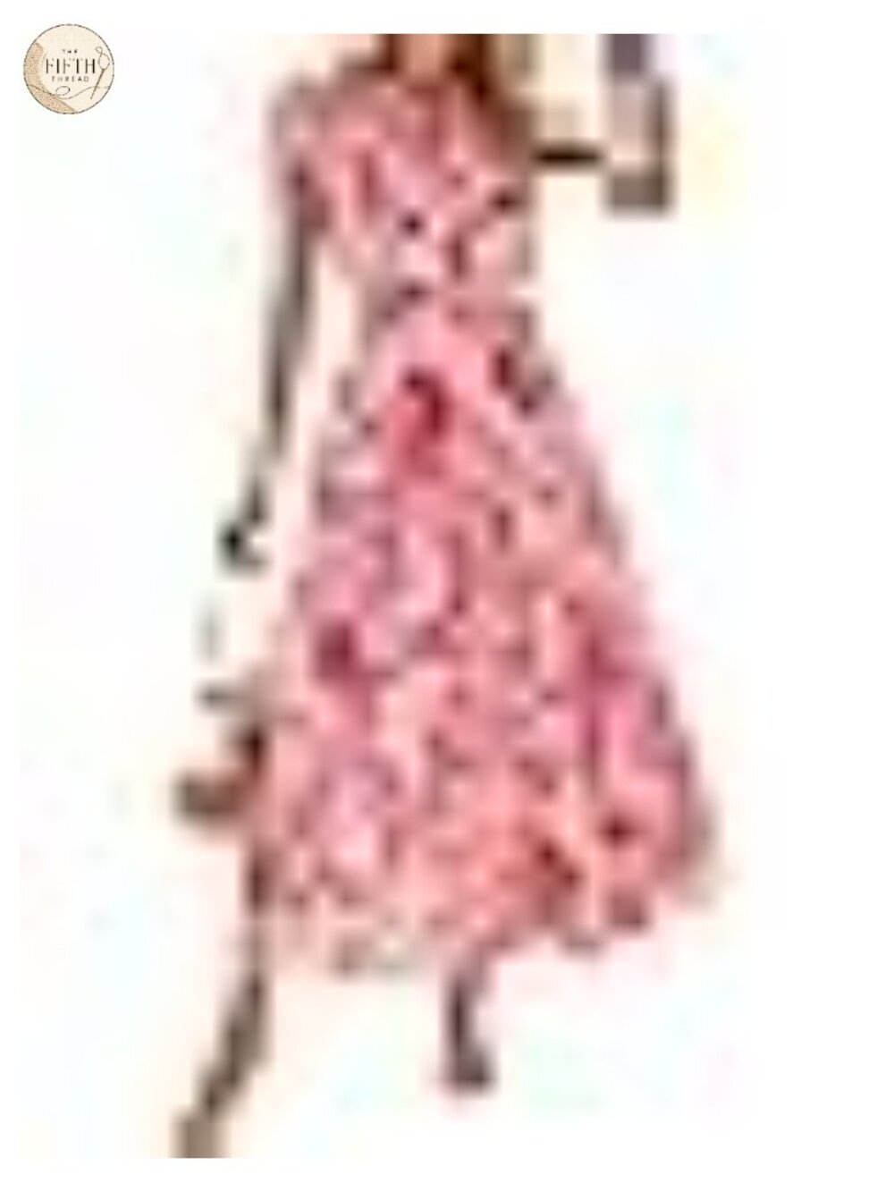 Womens Floral Maxi Dress V Neck Ruffle Sleeve Flowy Boho Casual Beach